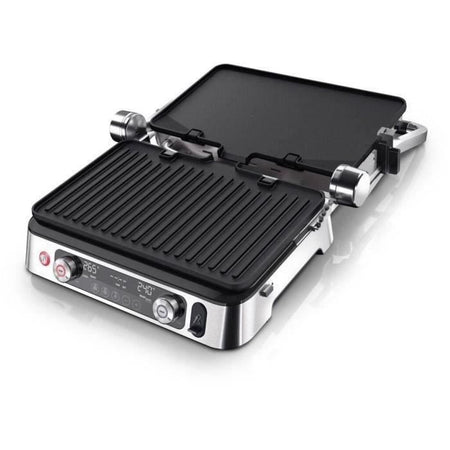 Grill multifunzione - BRAUN - Multi Grill 9 Pro - 2200 W - 3 posizioni di riscaldamento - Nero / Acciaio