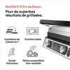Grill multifunzione - BRAUN - Multi Grill 9 Pro - 2200 W - 3 posizioni di riscaldamento - Nero / Acciaio