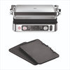 Grill multifunzione - BRAUN - Multi Grill 9 Pro - 2200 W - 3 posizioni di riscaldamento - Nero / Acciaio