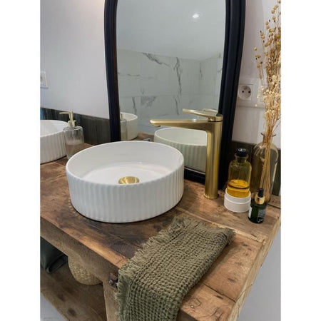 Edouard Rousseau - Miscelatore lavabo GLOSS HIGH - Ottone spazzolato