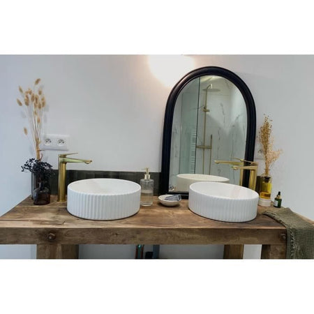 Edouard Rousseau - Miscelatore lavabo GLOSS HIGH - Ottone spazzolato