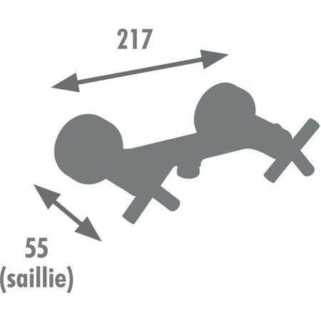 Edouard Rousseau - Miscelatore doccia NANKA - Nero