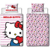 Completo letto reversibile - HELLO KITTY - Microfibra - 1 copripiumino 140 x 200 cm + 1 federa 63 x 63 cm