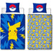 Completo letto reversibile - POKEMON - Pikachu IV - Microfibra - 1 copripiumino 140 x 200 cm + 1 federa 63 x 63 cm