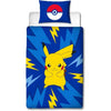 Completo letto reversibile - POKEMON - Pikachu IV - Microfibra - 1 copripiumino 140 x 200 cm + 1 federa 63 x 63 cm