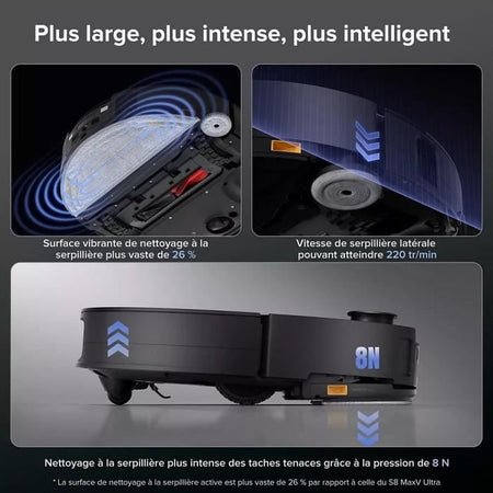 Sistema ROBOROCK SAROS 10 R&D - Robot aspirapolvere con base ad acqua completamente autonoma - 22000 Pa - LDS retrattile