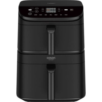 Friggitrice ad aria COSORI Turbo Tower Chef Edition - Capacità 10,8 l - 2 vasche - 6 programmi - 2630 W - Nero