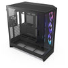 Case Mid-Tower - NZXT - H9 Flow RGB - Doppia camera - Ventole RGB incluse - Nero