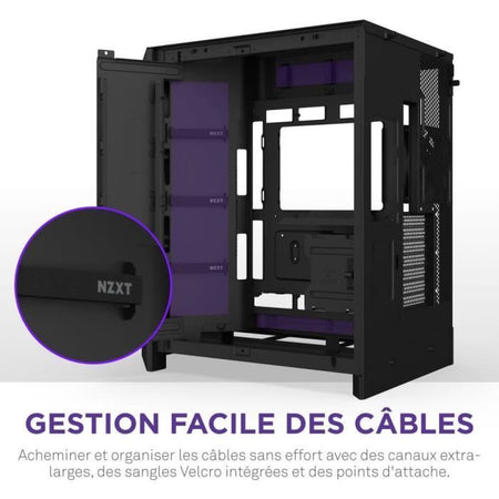 Case Mid-Tower - NZXT - H9 Flow RGB - Doppia camera - Ventole RGB incluse - Nero
