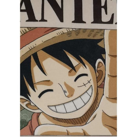 Cuscino bifacciale - Quadrato - ONE PIECE - Monkey D. Luffy Wanted - Microfibra - 40 x 40 cm