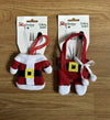 Porta posate vestito Babbo Natale per posate e bicchieri decorazione natalizia