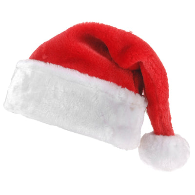 Cappello di Babbo Natale per travestimenti e cosplay, colore bianco e rosso