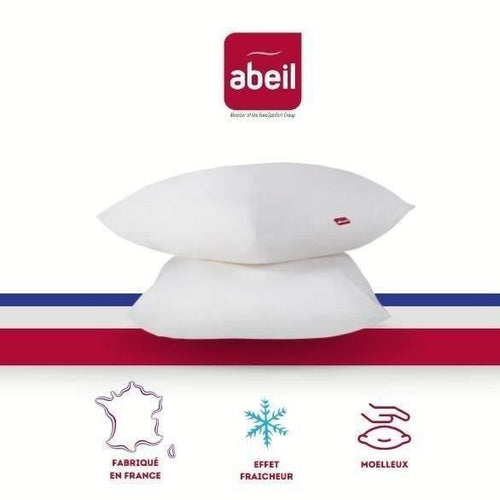 ABEIL Set di 2 cuscini Aerelle Cool Night - 60 x 60 cm - Bianco