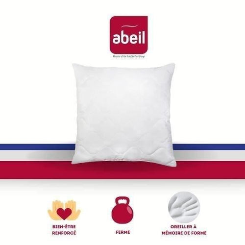 ABEIL Guanciale trapuntato in memory foam 60x60 cm bianco