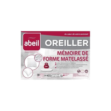 ABEIL Guanciale trapuntato in memory foam 60x60 cm bianco