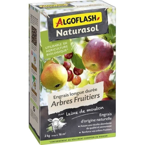 Alberi di frutta a lungo termine di fertilizzanti - algoflash naturasol - 2kg