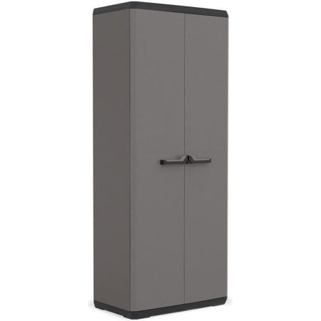 KIS Più mobile contenitore alto - 68 x 39 x 166 cm - Grigio antracite e nero