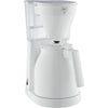 ABSAAR 1023-05 - Caffettiera - Thermo-pot con comando a una mano, serbatoio dell'acqua trasparente -Bianco