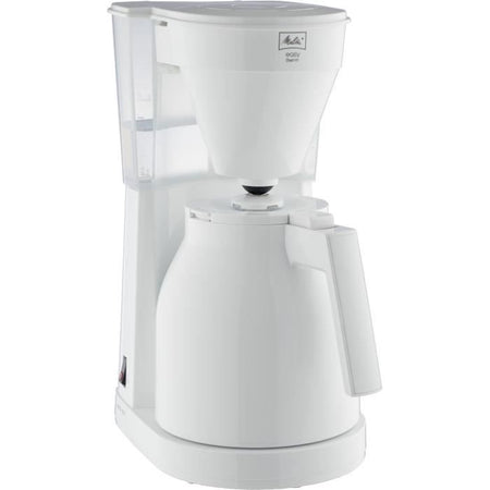 ABSAAR 1023-05 - Caffettiera - Thermo-pot con comando a una mano, serbatoio dell'acqua trasparente -Bianco