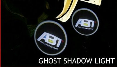 KIT LUCI LED LOGO ABT SPORT S-LINE PROIETTORE BATTERIA CON SENSORE MAGNETE