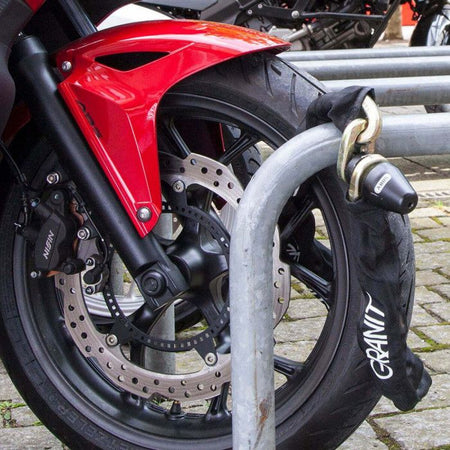 Lucchetto a catena monopezzo - ABUS - 1480/180 - Maglie da 14 mm - Guaina in tessuto - Chiusura diretta - Cilindro Xplus - 2 chiavi