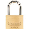 Lucchetto in ottone massiccio - ABUS - 60/50 - Arco in acciaio cementato - Doppia chiusura - 2 chiavi