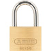 Lucchetto in ottone massiccio - ABUS - 60/50 - Arco in acciaio cementato - Doppia chiusura - 2 chiavi