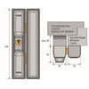 Serratura - ABUS - FTS3002 S KA AL0125 - Sicurezza per finestre in alluminio, legno, plastica - Chiave richiesta solo per l'apertura