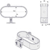 Portalucchetto - ABUS - 131/140 GateSec - Protezione per recinzioni da cantiere - Acciaio cementato - Anticorrosione