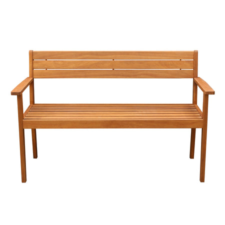 NILO - panchina da giardino in legno Marrone chiaro