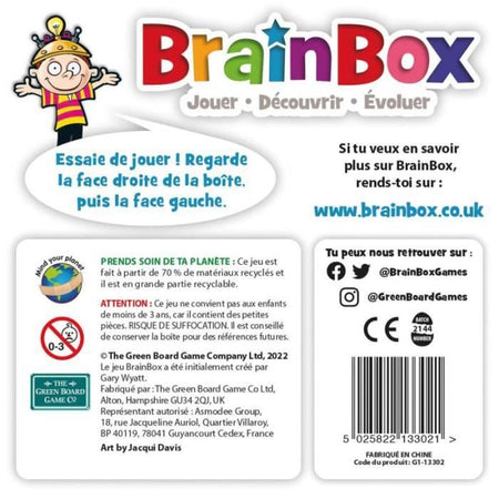 Gioco da tavolo - BrainBox - Animali - Gioco di osservazione e memoria - 1 giocatore o più - 8 anni e più