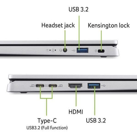 ACER Aspire Go AG14-71P-57Z6 - PC portatile - Windows 11 - 14'' WUXGA IPS - Intel Core i5-13420H - Scheda grafica Intel UHD - RAM 16 GB - SSD da 512 GB