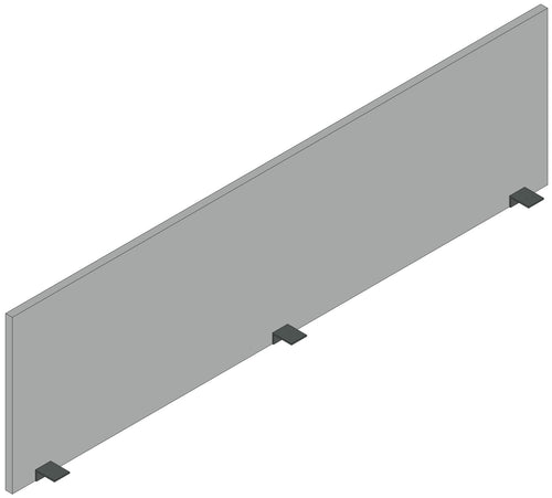 Schermo per scrivania da ufficio operativo cm. 128/148/168/188x2x48h