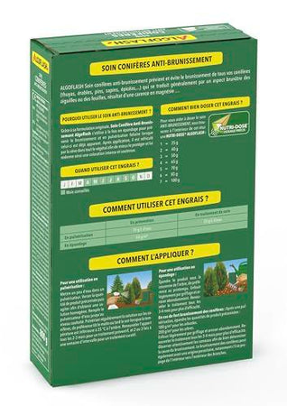 Trattamento delle conifere di conifere anti -mate - algoflash naturasol naturasol - 800g