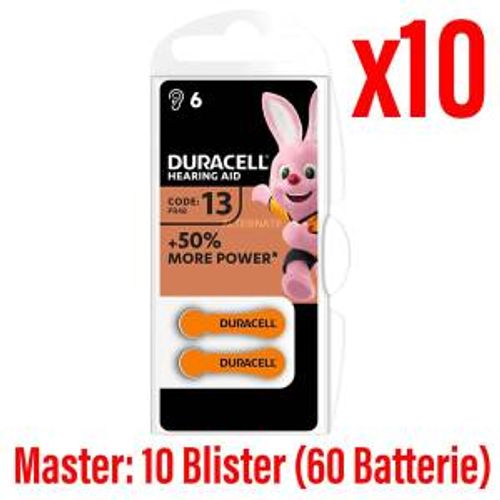 Duracell Batterie AcusticheMedical ActiveAir DA13 10Cnf/6pz