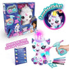 Canal Toys - Peluche Airbrush - Peluche Unicorno Cosmico da personalizzare con corno luminoso - AIR 028