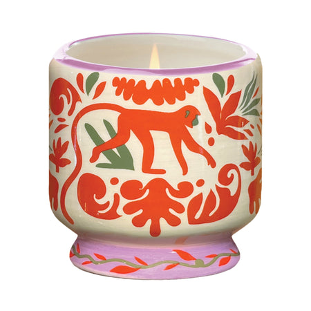 Candela Adopo Jungle in Ceramica - Coconut & Amber- Confezionata in Scatola
