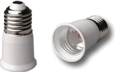 PORTALAMPADA ADATTATORE E27 E27 PROLUNGA 220V BIANCO