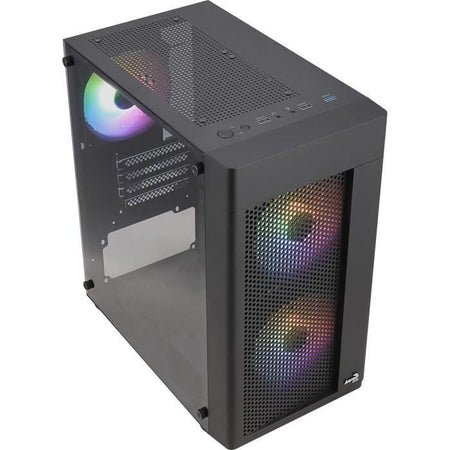 Case PC - AEROCOOL - Hexform G v2 (Nero) - Mini tower - Formato Micro-ATX - Senza alimentatore