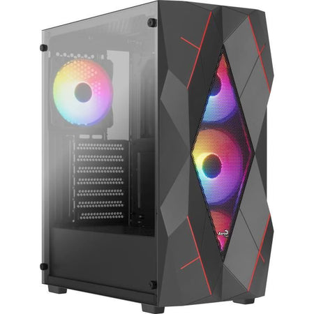 Case PC - AEROCOOL - Volcan G v1 (Nero) - Tower medio - Formato ATX - Senza alimentatore