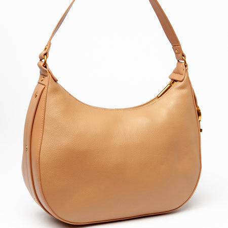 Borsa a tracolla in ecopelle con placca con logo Liu Jo - AF3241E003300070