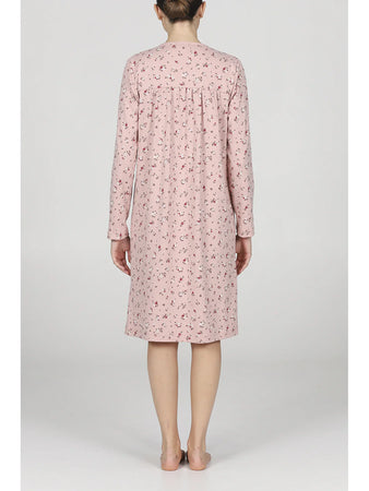 Alpina Donna Camicia da Notte Invernale in Caldo Cotone Fausta AFL317 2511S40