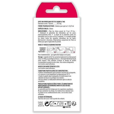 Pipetta Fipronil piccolo cane