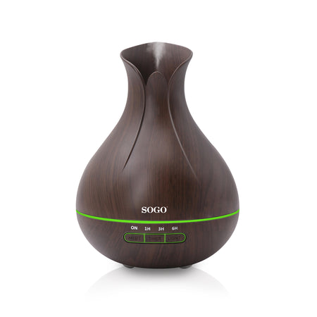 SOGO Diffusore elettrico di aromi ed essenze ad ultrasuoni 7 luci 2 modalità vapore
