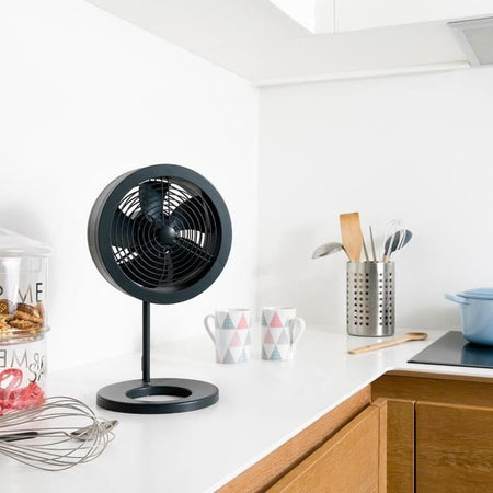 Ventilatore da tavolo - AIR AND ME - Noas - 32 W - 20 cm - Compatto - Con controllo di velocità - Nero