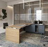 Scrivania con gonna in melaminico verniciato da ufficio cm. 180/200x90x74h