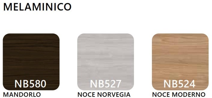 Scrivania con gonna in melaminico verniciato da ufficio cm. 180/200x90x74h