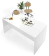Scrivania in melaminico con fianchi pannellati e gonna frontale per ufficio operativo cm. 120/140/160/180/200x80x74h