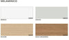 Scrivania in melaminico con fianchi pannellati e gonna frontale per ufficio operativo cm. 120/140/160/180/200x80x74h