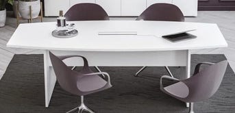 Tavolo direzionale in melaminico per 8 persone cm. 240x90/110x74h